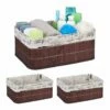 3x Paniers De Rangement En Bambou Motifs 2 3x Paniers De Rangement En Bambou Motifs -Home24 Soldes 9988c0a8aa144cc5a4bf73787af64eb8