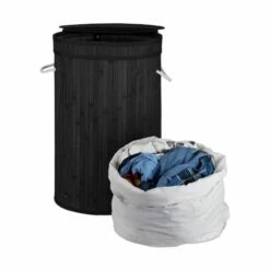 1x Corbeille à Linge Bambou Couvercle -Home24 Soldes 9be2f17bf0354e8e8636930cb202e057