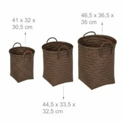 Panier à Lessive Tressé En Jeu De 3 -Home24 Soldes 9dfbec73a73e4f85bebc2b591b3817ad