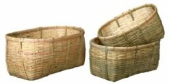 Corbeilles En Bambou Naturel (Lot De 3)