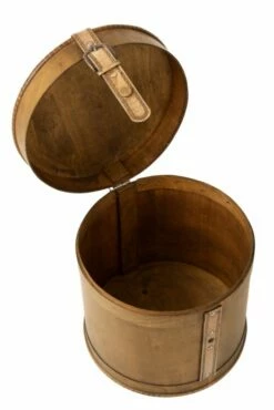 Set De 2 Coffre Rond Bois Beige -Home24 Soldes 9f533db8804944498d26e5e70fa07c48