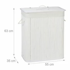 Panier à Linge Bambou 2 Compartiments -Home24 Soldes 9f78b359e5114915add85c878015d45f 2