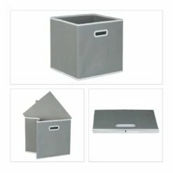 Boîte De Rangement Pliable Lot De 2 -Home24 Soldes a18b3cc7b9c24647818898fb1d6e06a1