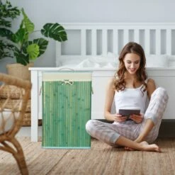 1x Panier à Linge Bambou Blanc -Home24 Soldes a2bcc196887f4e5eba5ecf3f0dd421f9 2