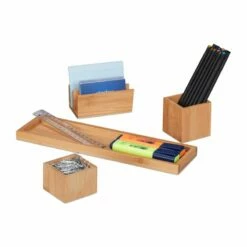 Organiseur De Bureau En Bambou Lot De 4 16 Organiseur De Bureau En Bambou Lot De 4 -Home24 Soldes a3bb0d68b6df4878b3fa0cffb7f776b8