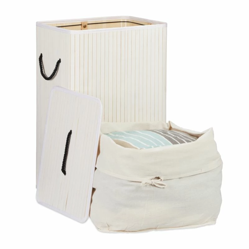 Panier Lessive En Bambou Rectangulaire 15 Panier Lessive En Bambou Rectangulaire – Image 13