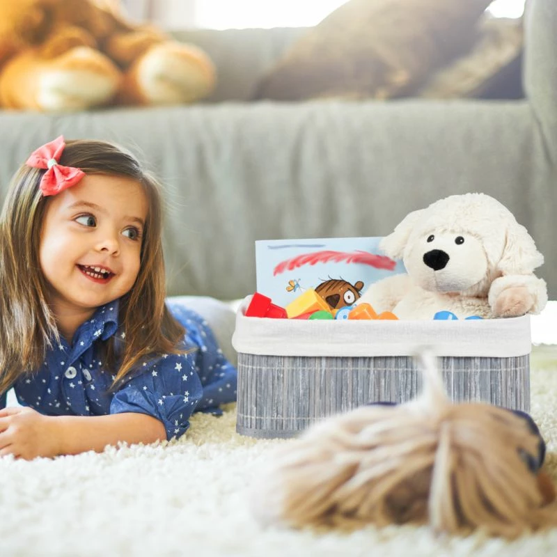 Boîte De Rangement En Bambou Lot De 12 4 Boîte De Rangement En Bambou Lot De 12 – Image 2