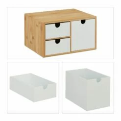 Boîte à 3 Tiroirs En Bambou Et MDF 18 Boîte à 3 Tiroirs En Bambou Et MDF -Home24 Soldes aaa12cf92b704cfc8259651af7997dbc