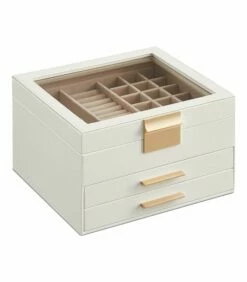 Boîte à Bijoux Avec Couvercle En Verre