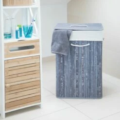1x Panier à Linge Bambou Blanc -Home24 Soldes ad0edb7f0cb644d98d7cd4ecd5e412f2