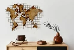 Sculpture Murale Métal Golden World 12 Sculpture Murale Métal Golden World -Home24 Soldes ad2e0959245c47c2b369fde96d5b87f7