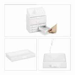 1x Organiseur Make Up Tiroirs Noir Doré 34 1x Organiseur Make Up Tiroirs Noir Doré -Home24 Soldes ad3a8b133bfd4359b5b718a33e50f58f