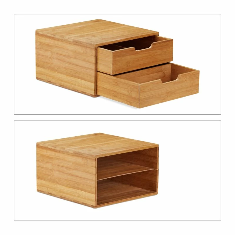 Boîte De Rangement Organiseur Bambou 10 Boîte De Rangement Organiseur Bambou – Image 8