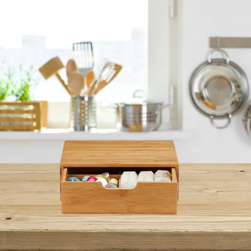 Boîte De Rangement Organiseur Bambou 9 Boîte De Rangement Organiseur Bambou – Image 7