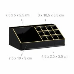 1x Organiseur Make Up Tiroirs Noir Doré 29 1x Organiseur Make Up Tiroirs Noir Doré -Home24 Soldes aec6d3ca806b4a9e96befb4536c5d789