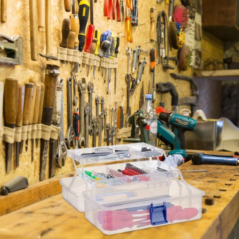 Boîtes En Plastique Poignée Bleue 6 Boîtes En Plastique Poignée Bleue – Image 4