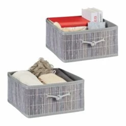 2x Paniers De Rangement En Bambou -Home24 Soldes b0652bbbce8f4b62a46ff5a09a459651