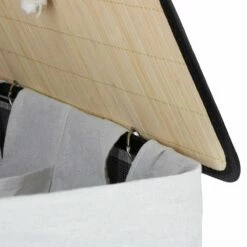 1x Panier à Linge Bambou 2 Compartiments -Home24 Soldes b0a2b0418b32459bb91db82a47ad96da