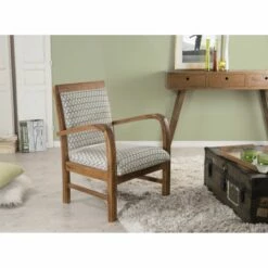 Fauteuil Hexago En Teck Tissu Vert -Home24 Soldes b26a59fee002434fbff608008567b9de