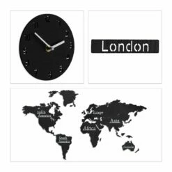 Carte Monde En Bois Avec 5 Horloges -Home24 Soldes b3cbdecafc9c4b6d8f2c8190d80cd38c