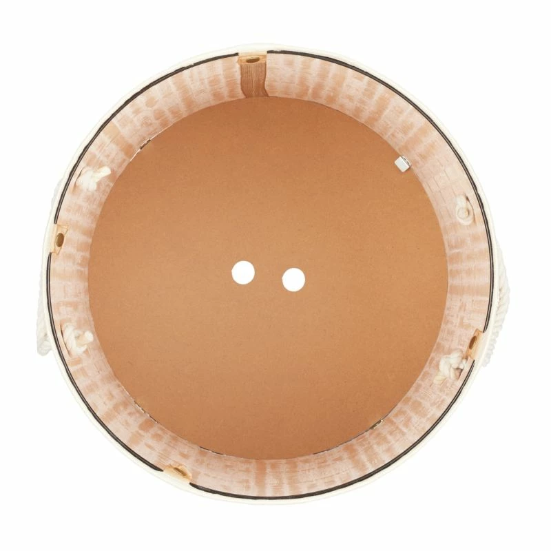 3x Panier à Linge Bambou Rond Blanc 17 3x Panier à Linge Bambou Rond Blanc – Image 15