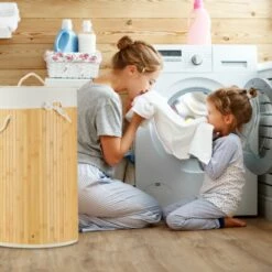 3x Panier à Linge Bambou Rond Blanc 32 3x Panier à Linge Bambou Rond Blanc -Home24 Soldes b6bba6b96b9142fdab6d27754d77005b 2