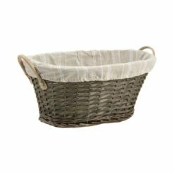 Panière à Linge En éclisse Et Coton