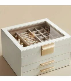 Boîte à Bijoux Avec Couvercle En Verre -Home24 Soldes ba85d7e836f94a5eb1f9fad40234638d