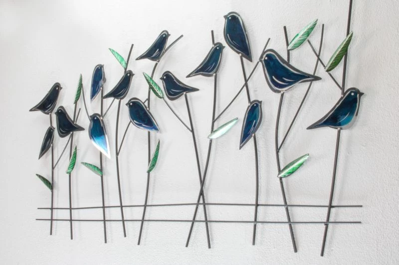 Sculpture Murale Métal Monticoles Bleus 7 Sculpture Murale Métal Monticoles Bleus – Image 5