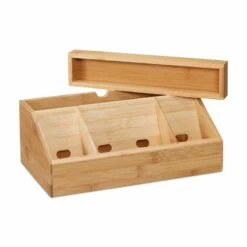 2x Organiseur De Bureau Bambou -Home24 Soldes baf1a3e69b0e4764b30bcdc83319d968