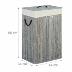 Panier Lessive Bambou Rectangulaire -Home24 Soldes baf4285d505043ac9470981920fcdb05