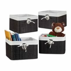 4x Corbeilles Panier De Rangement Bambou -Home24 Soldes c0c10e84bc5d44e58fa544c7a58f9a3d