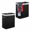 Lot De 2 Paniers Ă Linge Bambou Noir 2 Lot De 2 Paniers Ă Linge Bambou Noir -Home24 Soldes c178e340c62340e3906bd1799a34a32b