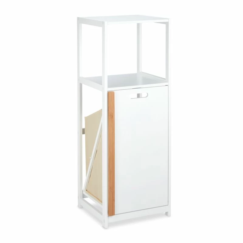 Étagère Salle De Bain Et Panier à Linge 3 Étagère Salle De Bain Et Panier à Linge