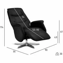 Fauteuil Relax Delta Noir -Home24 Soldes c35b033fb0d84bcdab108daef97143a4