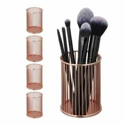5x Pots à Pinceaux De Maquillage Dorés -Home24 Soldes c3939001d4614155919ac788580aecb4