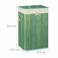 1x Panier à Linge Bambou Blanc -Home24 Soldes c4f6f72e9add4032a41143b07d4c2def