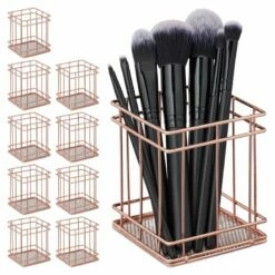 10x Pots à Pinceau De Maquillage Carré