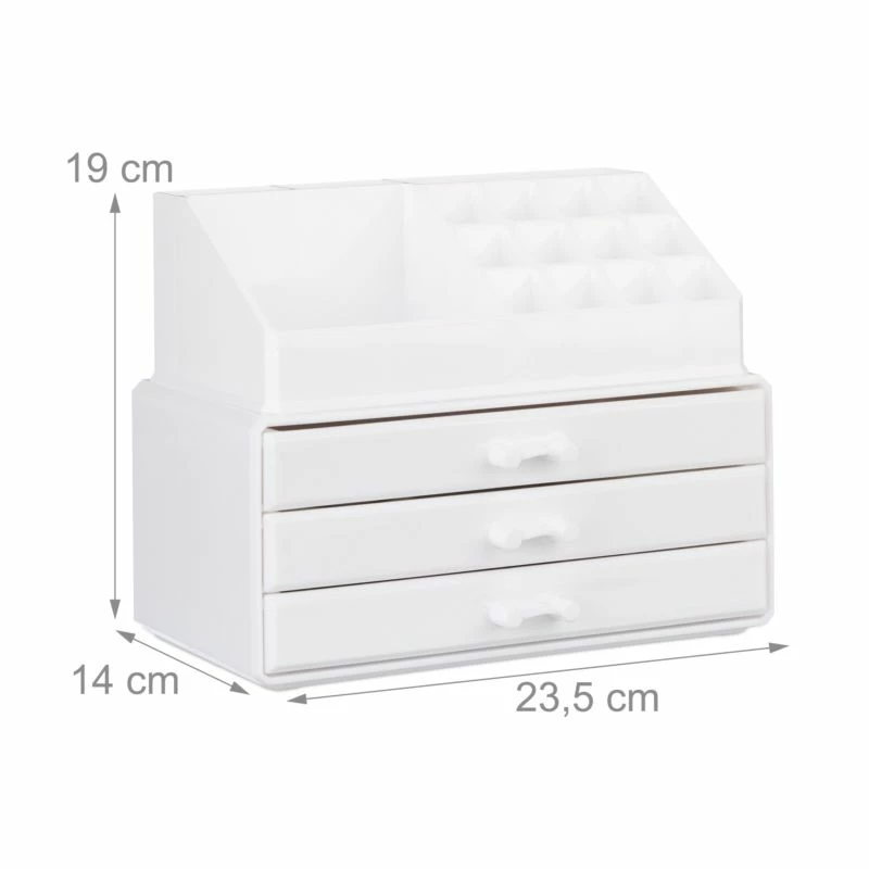 1x Organiseur Maquillage 3 Tiroirs Noir 20 1x Organiseur Maquillage 3 Tiroirs Noir – Image 18