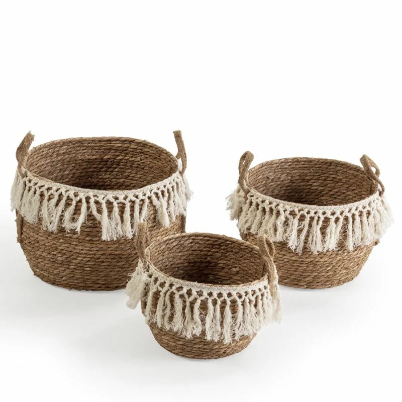 Set De 3 Paniers Jula Fibre Naturelle 3 Set De 3 Paniers Jula Fibre Naturelle