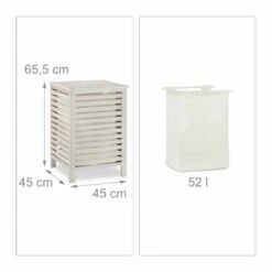 Panier à Linge En Noyer Blanc -Home24 Soldes cae4bba6b0014444ab91e652d55ab3e9