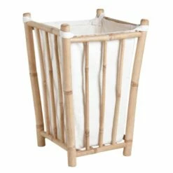 Panier à Linge En Bambou Et Coton