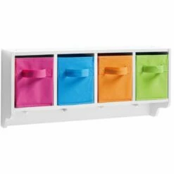 Étagère à Jouets Colorée +4x Cintre