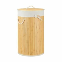 Lot De 2 Paniers à Linge Bambou Ronds -Home24 Soldes d4ac3509f6784aa2a6ad230919922f6a