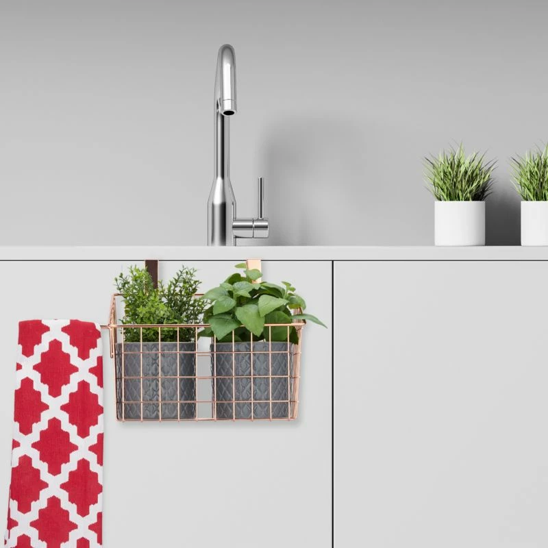 2x Panier Suspension En Métal Doré 10 2x Panier Suspension En Métal Doré – Image 8