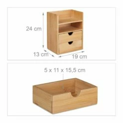 Organiseur De Bureau En Bambou 2 Tiroirs -Home24 Soldes d50bf4bcdded4288badfd91af22d0aee