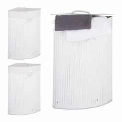 Lot De 3 Paniers à Linge Bambou -Home24 Soldes d602a0d901504de0b8ee0612a9f63a8d