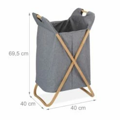 Panier à Linge Avec Structure En Bambou -Home24 Soldes d766cd3c2e8c450a983fab3492976c02