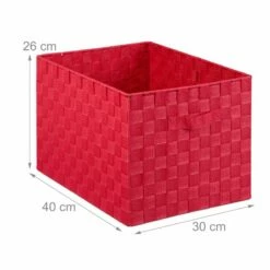 3x Paniers De Rangement Rouges à Poignée -Home24 Soldes d8325db402d248a0a15db8679dfd216c