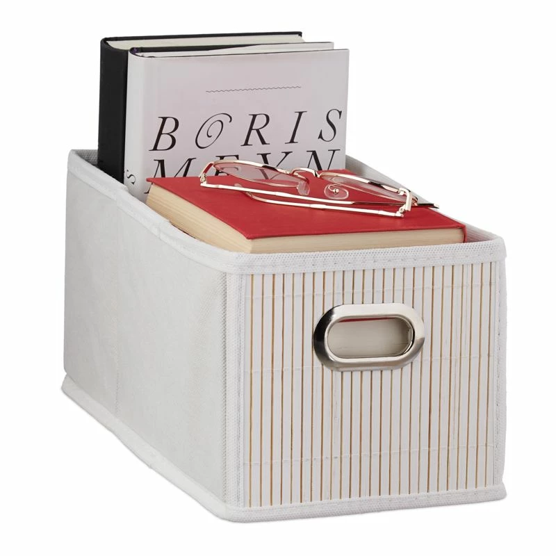 1x Panier De Rangement En Bambou étroit 5 1x Panier De Rangement En Bambou étroit – Image 3